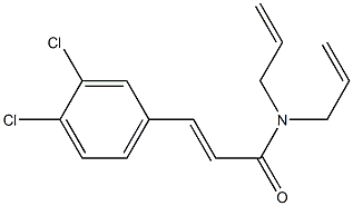 (E)-3-(3,4-dichlorophenyl)-N,N-bis(prop-2-enyl)prop-2-enamide Struktur