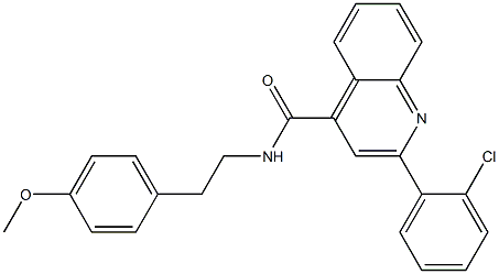 2-(2-chlorophenyl)-N-[2-(4-methoxyphenyl)ethyl]quinoline-4-carboxamide Struktur