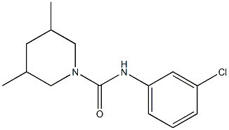 N-(3-chlorophenyl)-3,5-dimethylpiperidine-1-carboxamide Struktur