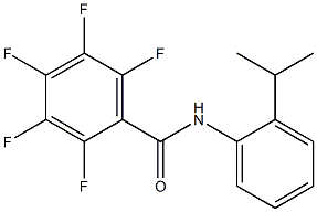 2,3,4,5,6-pentafluoro-N-(2-propan-2-ylphenyl)benzamide Struktur