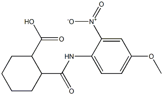 2-[(4-methoxy-2-nitrophenyl)carbamoyl]cyclohexane-1-carboxylic acid Struktur