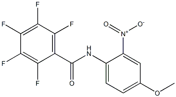 2,3,4,5,6-pentafluoro-N-(4-methoxy-2-nitrophenyl)benzamide Struktur