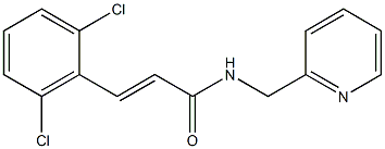 (E)-3-(2,6-dichlorophenyl)-N-(pyridin-2-ylmethyl)prop-2-enamide Struktur