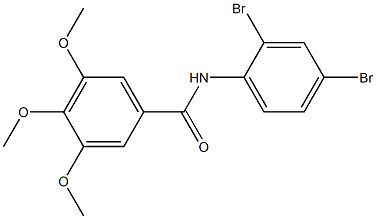 N-(2,4-dibromophenyl)-3,4,5-trimethoxybenzamide Struktur