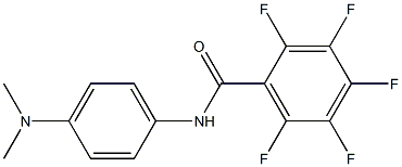 N-[4-(dimethylamino)phenyl]-2,3,4,5,6-pentafluorobenzamide Struktur