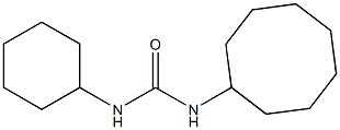 1-cyclohexyl-3-cyclooctylurea Struktur