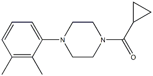 cyclopropyl-[4-(2,3-dimethylphenyl)piperazin-1-yl]methanone Struktur