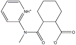 2-(pyridin-1-ium-2-ylmethylcarbamoyl)cyclohexane-1-carboxylate Struktur