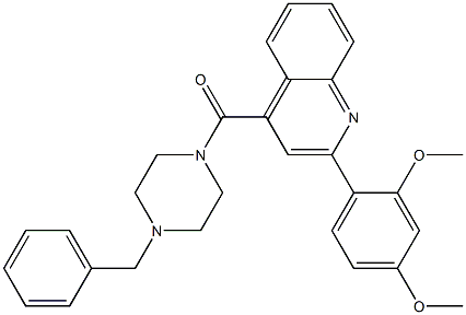 (4-benzylpiperazin-1-yl)-[2-(2,4-dimethoxyphenyl)quinolin-4-yl]methanone