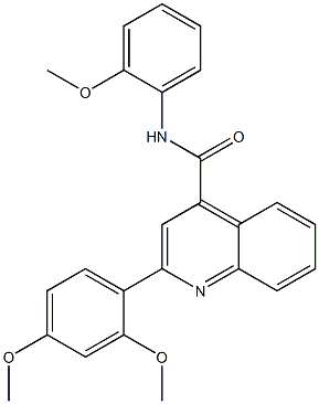 2-(2,4-dimethoxyphenyl)-N-(2-methoxyphenyl)quinoline-4-carboxamide Struktur