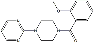 (2-methoxyphenyl)-(4-pyrimidin-2-ylpiperazin-1-yl)methanone Struktur