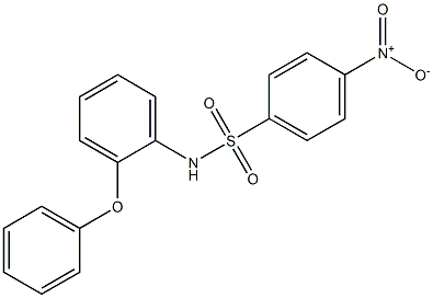 4-nitro-N-(2-phenoxyphenyl)benzenesulfonamide Struktur