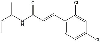 (E)-N-butan-2-yl-3-(2,4-dichlorophenyl)prop-2-enamide Struktur