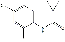 N-(4-chloro-2-fluorophenyl)cyclopropanecarboxamide Struktur