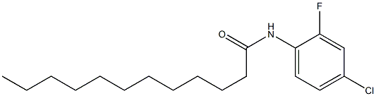 N-(4-chloro-2-fluorophenyl)dodecanamide Struktur