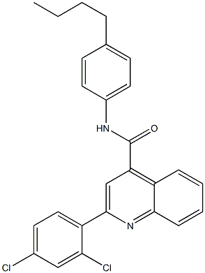 N-(4-butylphenyl)-2-(2,4-dichlorophenyl)quinoline-4-carboxamide