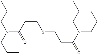 3-[3-(dipropylamino)-3-oxopropyl]sulfanyl-N,N-dipropylpropanamide Struktur