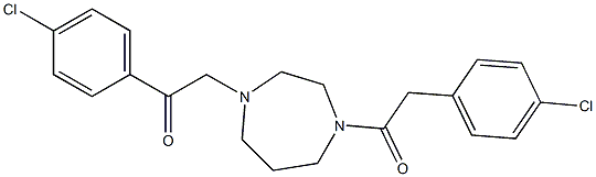 2-(4-chlorophenyl)-1-[4-[2-(4-chlorophenyl)acetyl]-1,4-diazepan-1-yl]ethanone