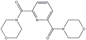 [6-(morpholine-4-carbonyl)pyridin-2-yl]-morpholin-4-ylmethanone Struktur