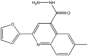 2-(furan-2-yl)-6-methylquinoline-4-carbohydrazide Struktur