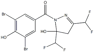 [3,5-bis(difluoromethyl)-5-hydroxy-4H-pyrazol-1-yl]-(3,5-dibromo-4-hydroxyphenyl)methanone