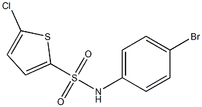 N-(4-bromophenyl)-5-chlorothiophene-2-sulfonamide Struktur