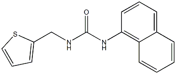 1-naphthalen-1-yl-3-(thiophen-2-ylmethyl)urea Struktur