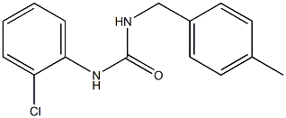 1-(2-chlorophenyl)-3-[(4-methylphenyl)methyl]urea Struktur