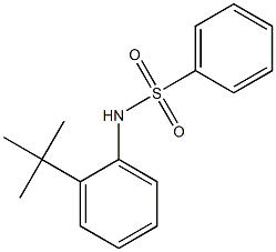 N-(2-tert-butylphenyl)benzenesulfonamide Struktur