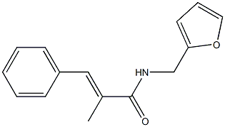 (E)-N-(furan-2-ylmethyl)-2-methyl-3-phenylprop-2-enamide Struktur