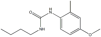 1-butyl-3-(4-methoxy-2-methylphenyl)urea Struktur