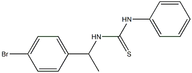 1-[1-(4-bromophenyl)ethyl]-3-phenylthiourea Struktur