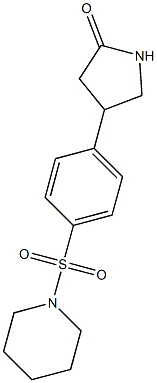 4-(4-piperidin-1-ylsulfonylphenyl)pyrrolidin-2-one