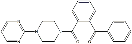 phenyl-[2-(4-pyrimidin-2-ylpiperazine-1-carbonyl)phenyl]methanone Struktur