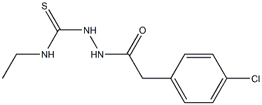 1-[[2-(4-chlorophenyl)acetyl]amino]-3-ethylthiourea Struktur