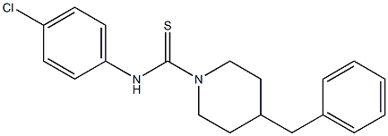 4-benzyl-N-(4-chlorophenyl)piperidine-1-carbothioamide Struktur