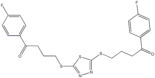 1-(4-fluorophenyl)-4-[[5-[4-(4-fluorophenyl)-4-oxobutyl]sulfanyl-1,3,4-thiadiazol-2-yl]sulfanyl]butan-1-one