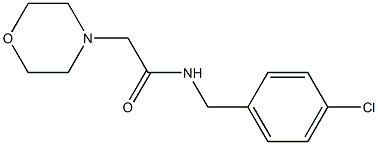 N-[(4-chlorophenyl)methyl]-2-morpholin-4-ylacetamide Struktur