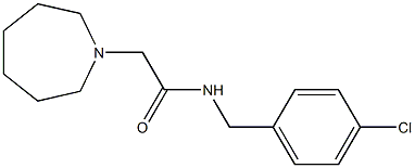 2-(azepan-1-yl)-N-[(4-chlorophenyl)methyl]acetamide Struktur