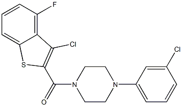 (3-chloro-4-fluoro-1-benzothiophen-2-yl)-[4-(3-chlorophenyl)piperazin-1-yl]methanone