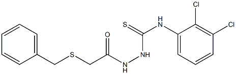 1-[(2-benzylsulfanylacetyl)amino]-3-(2,3-dichlorophenyl)thiourea Struktur