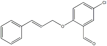 5-chloro-2-[(E)-3-phenylprop-2-enoxy]benzaldehyde Struktur