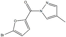 (5-bromofuran-2-yl)-(4-methylpyrazol-1-yl)methanone Struktur