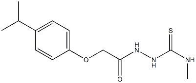 1-methyl-3-[[2-(4-propan-2-ylphenoxy)acetyl]amino]thiourea Struktur