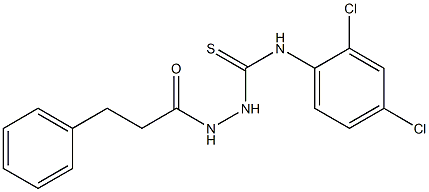 1-(2,4-dichlorophenyl)-3-(3-phenylpropanoylamino)thiourea Struktur