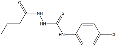 1-(butanoylamino)-3-(4-chlorophenyl)thiourea Structure