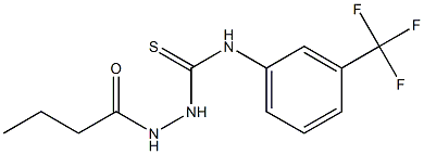 1-(butanoylamino)-3-[3-(trifluoromethyl)phenyl]thiourea Struktur