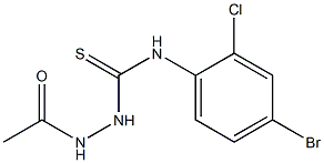 1-acetamido-3-(4-bromo-2-chlorophenyl)thiourea Structure