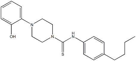 N-(4-butylphenyl)-4-(2-hydroxyphenyl)piperazine-1-carbothioamide Struktur