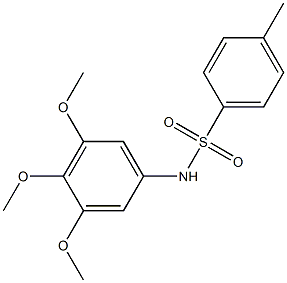 4-methyl-N-(3,4,5-trimethoxyphenyl)benzenesulfonamide Struktur